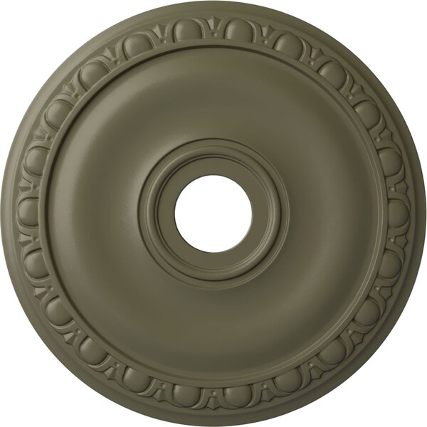 Ekena Millwork Jackson Ceiling Medallion (Fits Canopies up to 5 1/8"), 20"OD x 3 5/8"ID x 1"P, Spartan Stone CM20JASSF - main